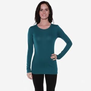 Active Basic Athletic Fitted Long Sleeves Crew Neck Tee